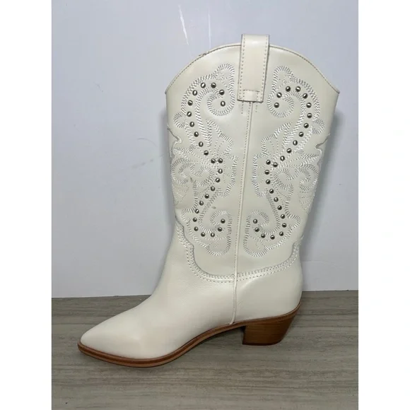 NEW Dolce Vita Sula Off White Leather 7.5